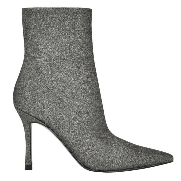Marc Fisher LTD Womens Kellen High Heel Pointed Toe Ankle Boots Shoes Pewter NEW - Picture 11 of 15